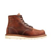 Red Wing Shoes Classic Moc Toe Boot - Copper Rough Tough Brown, Herr