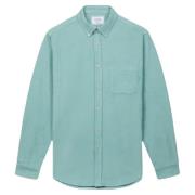 Portuguese Flannel Lobo Turquoise Corduroy Skjorta Green, Herr