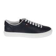 Moncler Lädersneakers med gummisula Blue, Herr