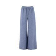 Fabiana Filippi Wide Trousers Blue, Dam