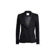 Summum Woman Svart skräddarsydd Blazer Black, Dam