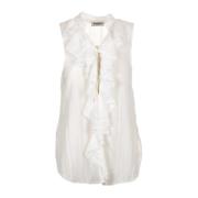 Dondup Vit Camicia Skjorta White, Dam