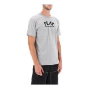 Comme des Garçons Play T-shirt med tryck Gray, Herr