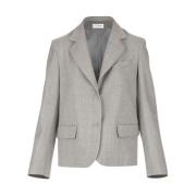 P.a.r.o.s.h. Cashmere Blend Blazer Gray, Dam