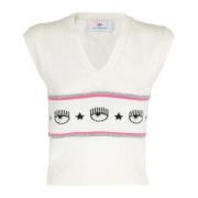 Chiara Ferragni Collection Vests White, Dam