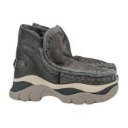 Mou Chunky Eskimo Sneaker med Stor Logo Gray, Dam