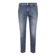 PT Torino Indie Slim Fit Jeans i Bomullsblandning Blue, Herr