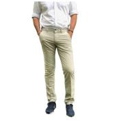 Mason's Slim Fit Sammet Bomull Chino Byxor White, Herr