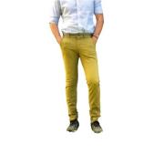 Mason's Slim Fit Bomullssträckbyxor Green, Herr