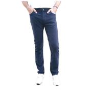 Jacob Cohën Mjuka Slim Fit Sammetbyxor Blue, Herr