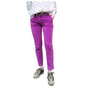 Mason's Slim Velvet New York Byxor Purple, Dam