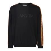 Lanvin Svarta Tröjor för Män Black, Herr