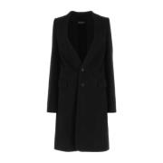 Ann Demeulemeester Svart ullblandning Celine Kappa Black, Dam