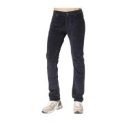 Jacob Cohën Marinblå Corduroy Jeans, Modell Nick, Slim Fit Blue, Herr