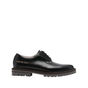 Common Projects Svarta Derby Skor Black, Dam