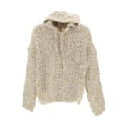 ERL Mysig Oversized Hoodie Sweater Beige, Herr