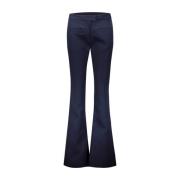 Courrèges Heritage Dragkedja Twill Byxor Blue, Dam