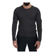 Costume National Grå Crewneck Pullovertröja för Män Gray, Herr