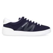 Moncler Låg sneaker Monaco Velourskinn Blue, Herr