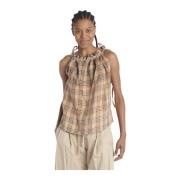 Jejia Sleeveless Tops Brown, Dam