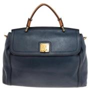 MCM Pre-owned Pre-owned Läder handvskor Blue, Dam