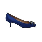 Gucci Vintage Förhandsägda Dionysus Blå Satinpumps Blue, Dam