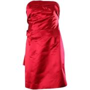 Celine Vintage Pre-owned Polyester klnningar Red, Dam