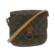 Louis Vuitton Vintage Förägande Brunt Canvas Louis Vuitton Cartouchier...