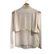 Valentino Vintage Pre-owned Silke toppar Beige, Dam