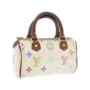 Louis Vuitton Vintage Pre-owned Canvas handvskor White, Dam