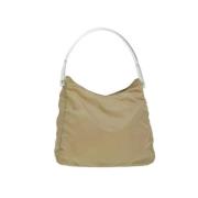 Prada Vintage Pre-owned Nylon prada-vskor Beige, Dam