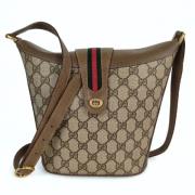 Gucci Vintage Pre-owned Canvas gucci-vskor Beige, Dam