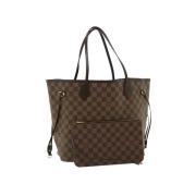 Louis Vuitton Vintage Förhandsägd Brun Canvas Neverfull Axelväska Brow...