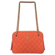 Chanel Vintage Pre-owned Canvas chanel-vskor Orange, Dam