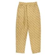 Isabel Marant Pre-owned Multifärgade Högmidjade Sidenbyxor Yellow, Dam