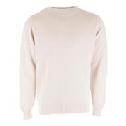 Gran Sasso Ull Rundhals Pullovers Beige, Herr