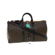 Louis Vuitton Vintage Brun Canvas Louis Vuitton Keepall Brown, Dam