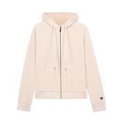 Busnel Mjuk Beige Hoodie Jacka Beige, Dam