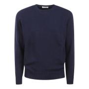 Filippo De Laurentiis Blåa Sweaters med Girocollo Blue, Herr