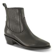 B&Co Trendig Cowboy Boot - Western Look Black, Dam