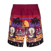 Pleasures Casual Shorts Red, Herr