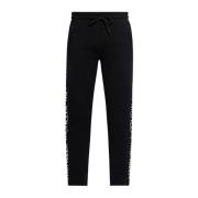 Moncler Logobroderade sweatpants Black, Herr