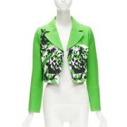 Dior Vintage Pre-owned Polyester ytterklder Green, Dam