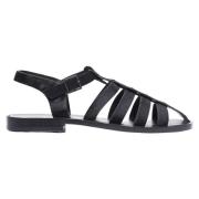 The Row Ponyhair Cut-Out Sandaler Black, Herr