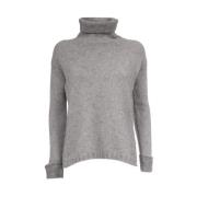 Gran Sasso Slim Fit Högkrage Tröja Gray, Dam