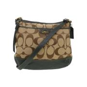 Coach Pre-owned Pre-owned Canvas axelremsvskor Beige, Dam