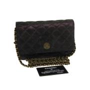 Chanel Vintage Förhandsägd Satin Skuldväska - Louis Vuitton Epi Läder ...