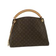 Louis Vuitton Vintage Förägda Bruna Canvas Louis Vuitton Axelväskor Br...