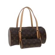 Louis Vuitton Vintage Pre-owned Canvas handvskor Brown, Dam