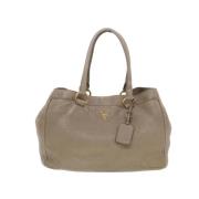 Prada Vintage Pre-owned Läder handvskor Beige, Dam